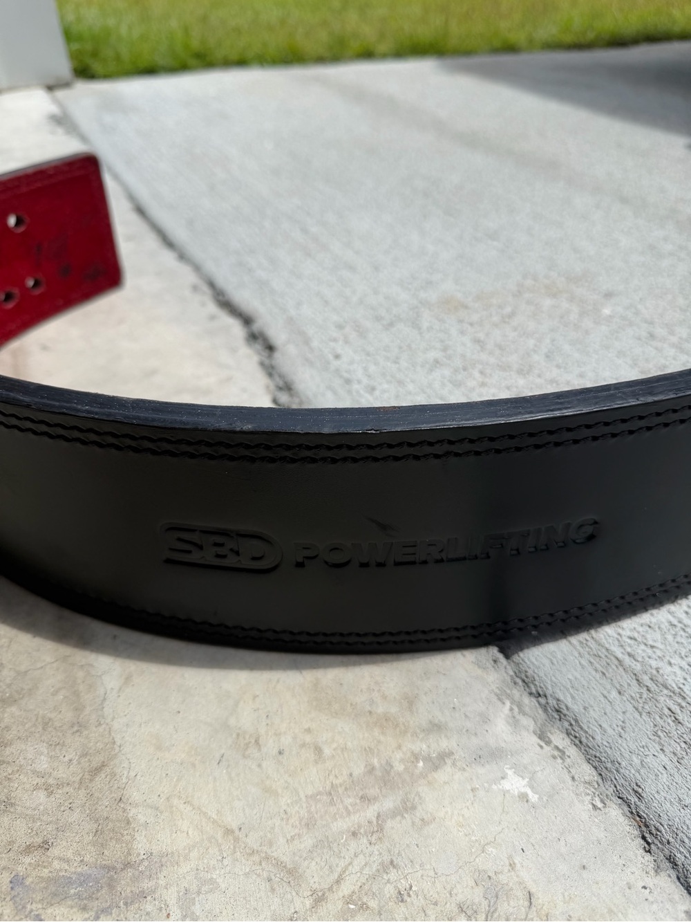 SBD Powerlifting Leather Belt - Black